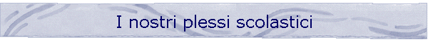 I nostri plessi scolastici
